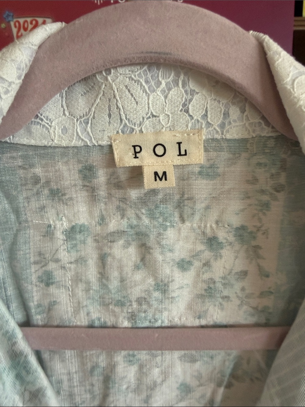 POL Where You've Been Oversized Lace Detail Top - Picture 3 of 4